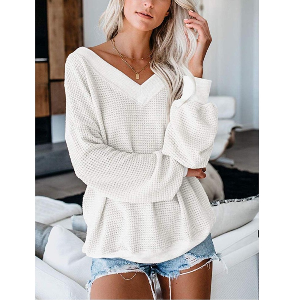 🖤ELIZA Womens Waffle Knit Top🖤